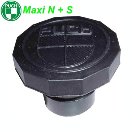 Mofa Tankdeckel Maxi plastik schwarz mit Puch Emblem